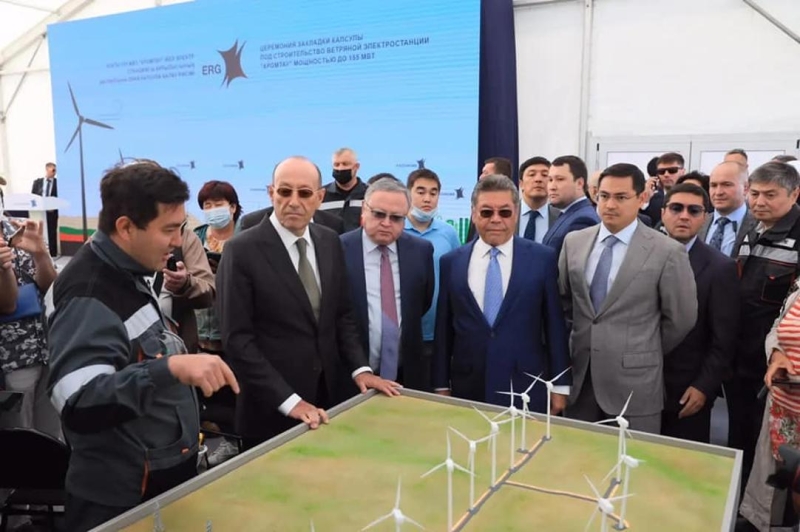 В Актюбинской области строят мощную ветроэлектростанцию